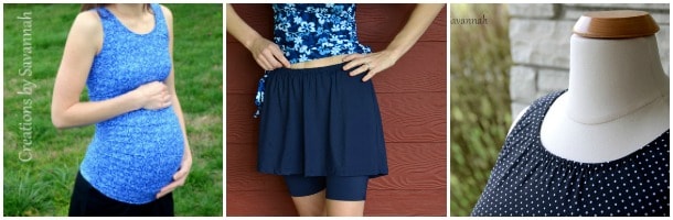 lands end high waisted swim skirt