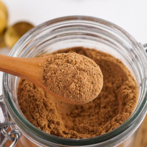 a wooden spoonful of chair spice mix