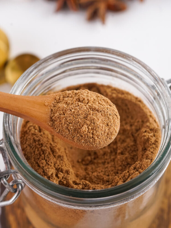a wooden spoonful of chair spice mix