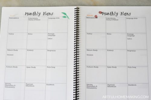Charlotte Mason Homeschool Planner - Artful Homemaking