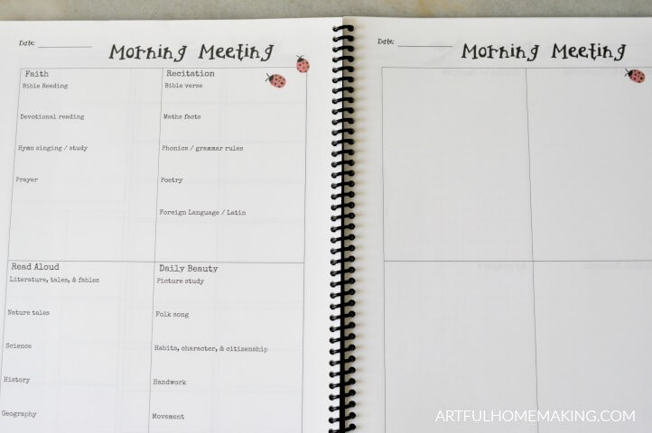 homeschool planning sheets