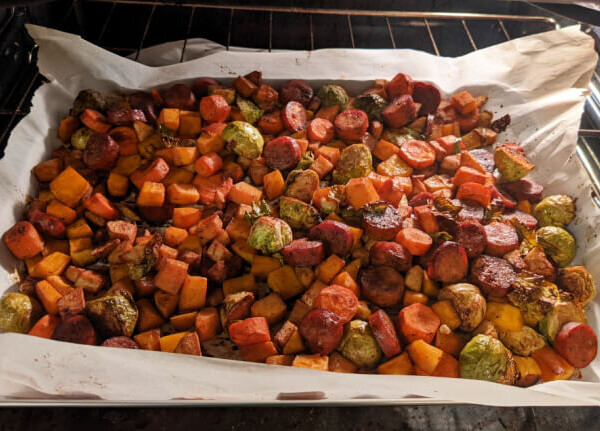 chicken apple sausage dinner