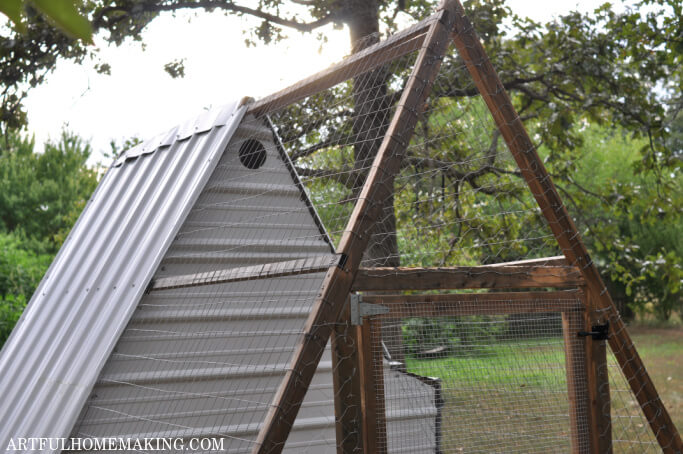 Our Mobile Chicken Coop Tractor - Artful Homemaking