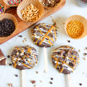 chocolate covered apple slices
