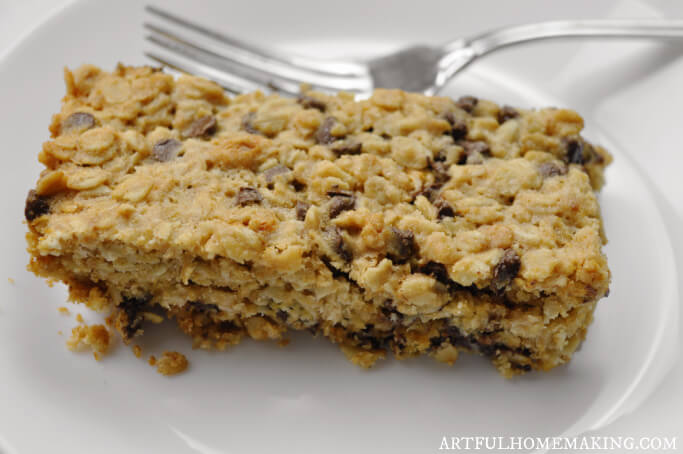 cookie bar on plate