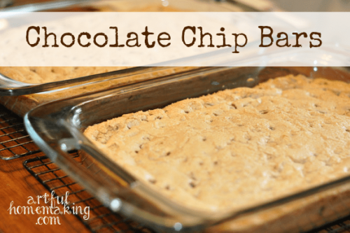 chocolate chip bars