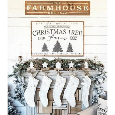 farmhouse christmas sign