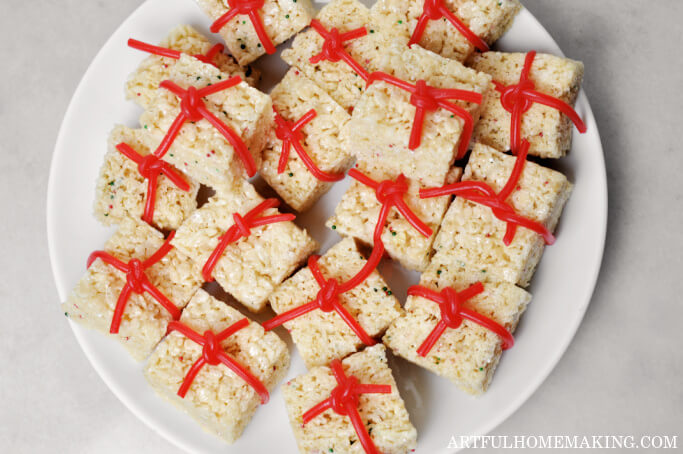 christmas treats on a plate