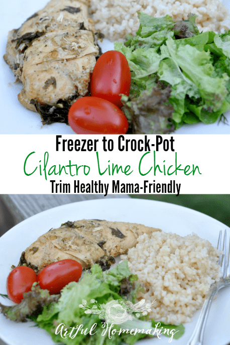 freezer to crockpot cilantro lime chicken