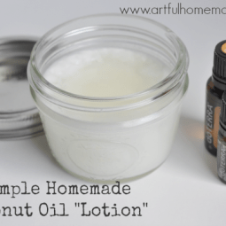 Simple Homemade Coconut Oil Lotion