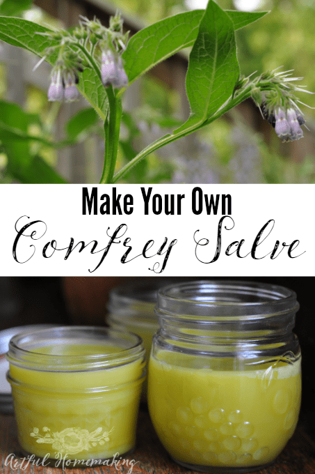 How to make your own comfrey salve, with this simple tutorial!