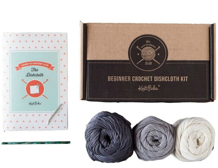 crochet dishcloth kit