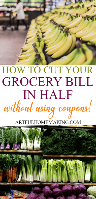 How We Cut Our Grocery Bill in Half without using coupons!