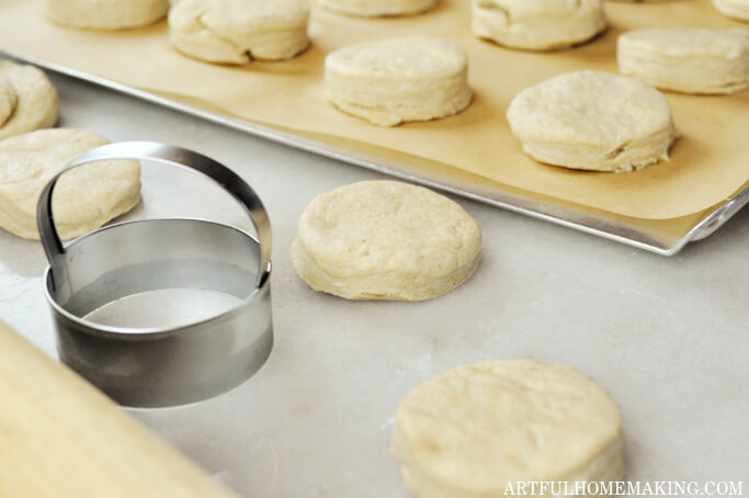 sourdough biscuits cut out