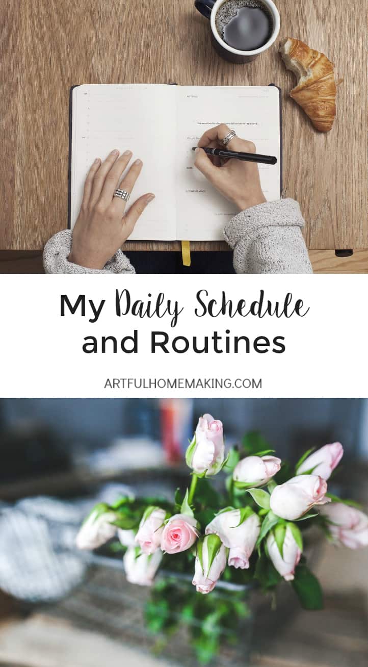Inspiration for creating your own schedule and daily routines!
