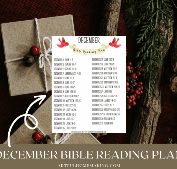 December Bible Reading Plan with Printable