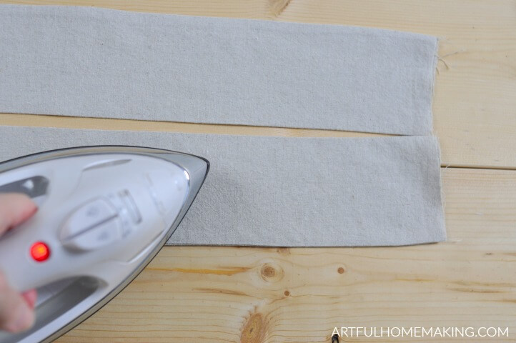 pressing apron straps