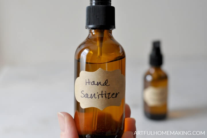 DIY hand sanitizer spray