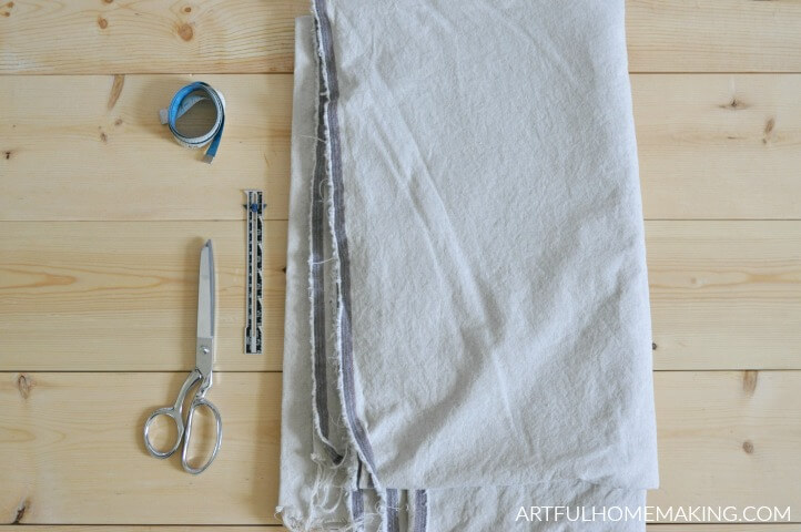 supplies for sewing linen apron