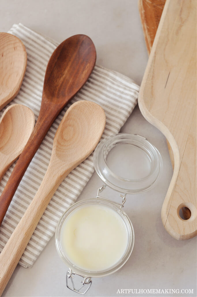 diy wooden spoon butter