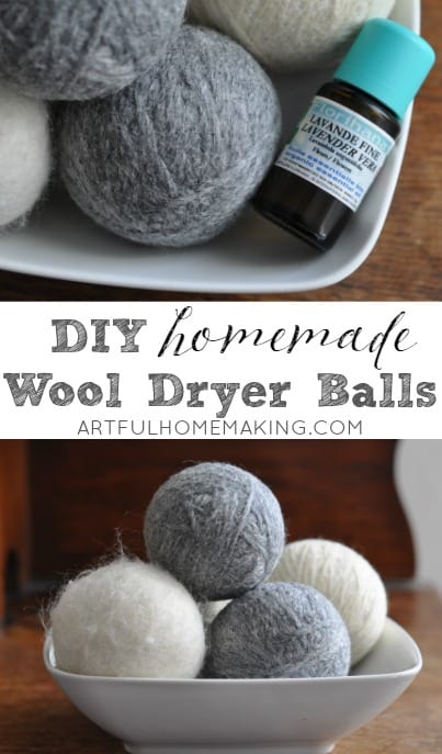 diy homemade wool dryer balls