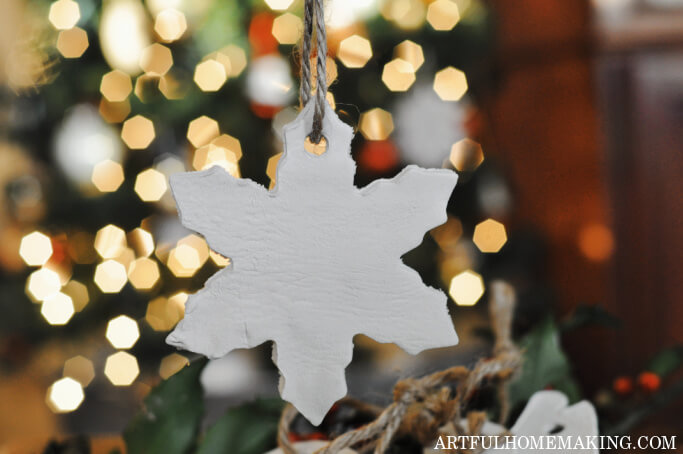 Air Dry Clay Christmas Ornaments Tutorial