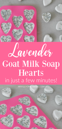 Lavender Goat Milk Soap Hearts