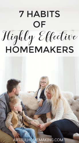 essential homemaking habits