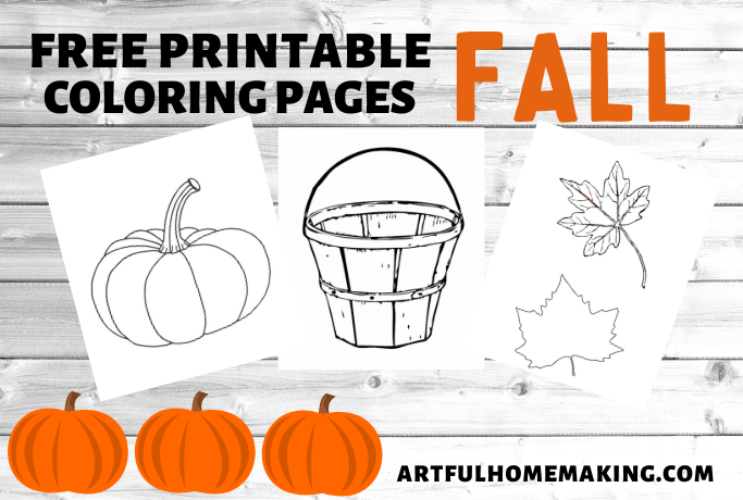 Fall Coloring Page Printables (Free)