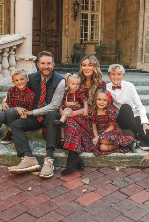 family photo plaid