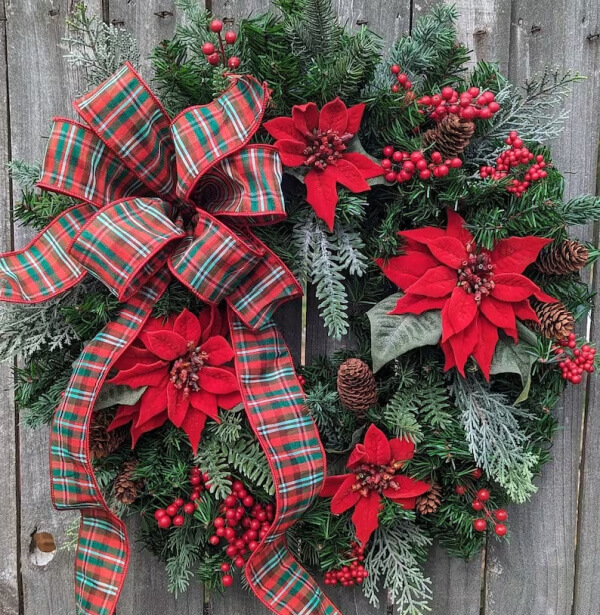 farmhouse christmas wreath