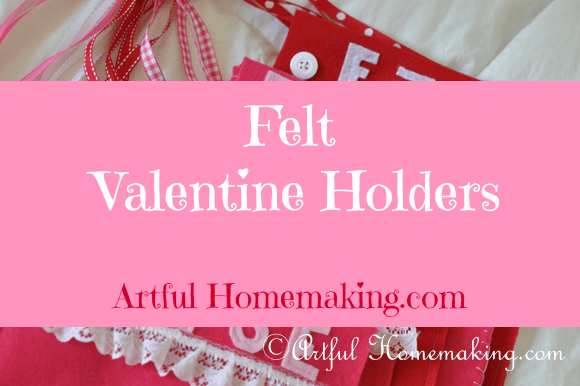 picture of felt valentine holders