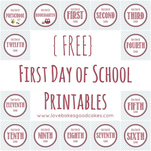 8 back to school free printables