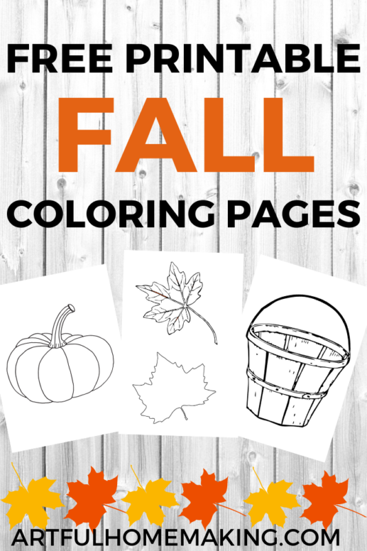 free printable fall coloring pages