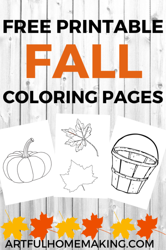 Fall, Free Coloring Pages