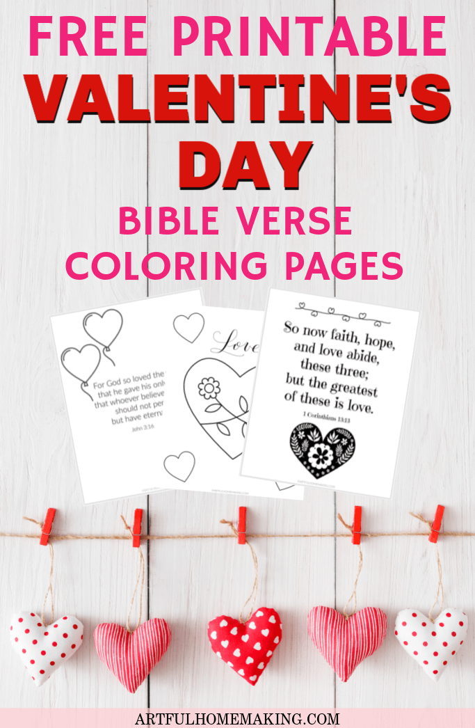 valentine's day coloring pages