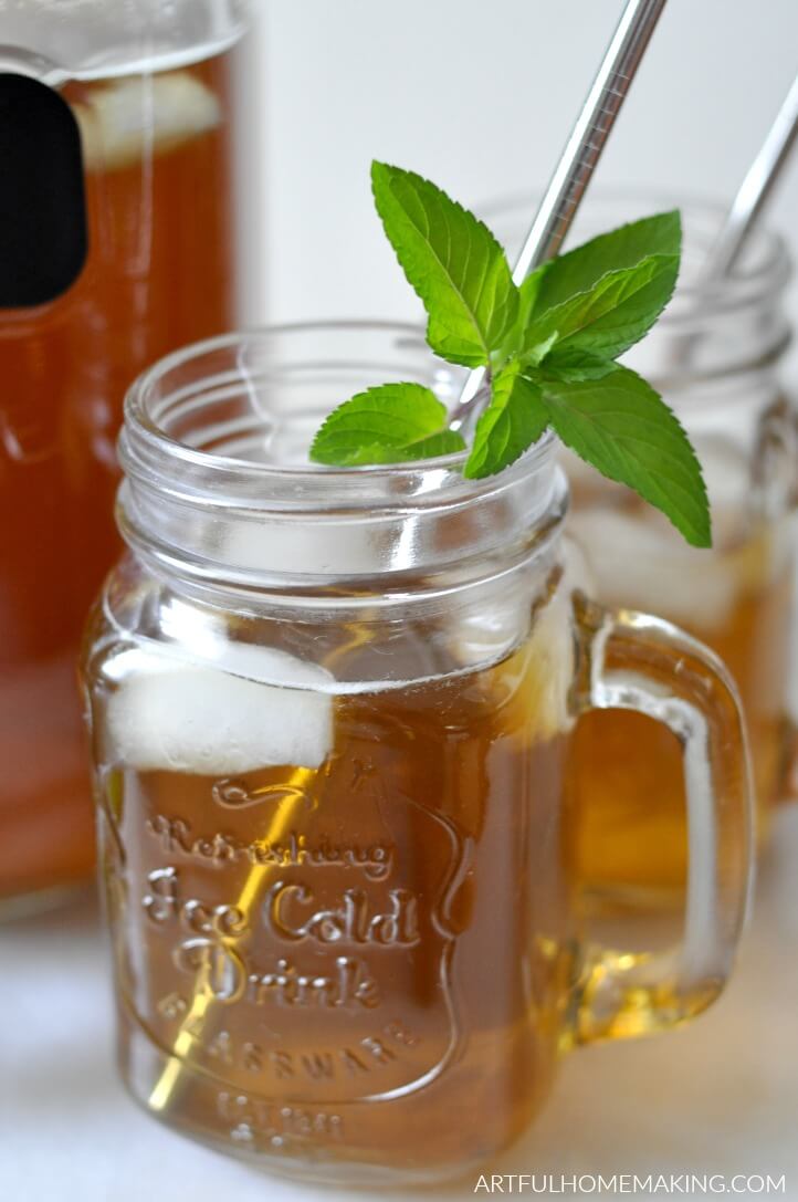 easy fresh mint tea tutorial