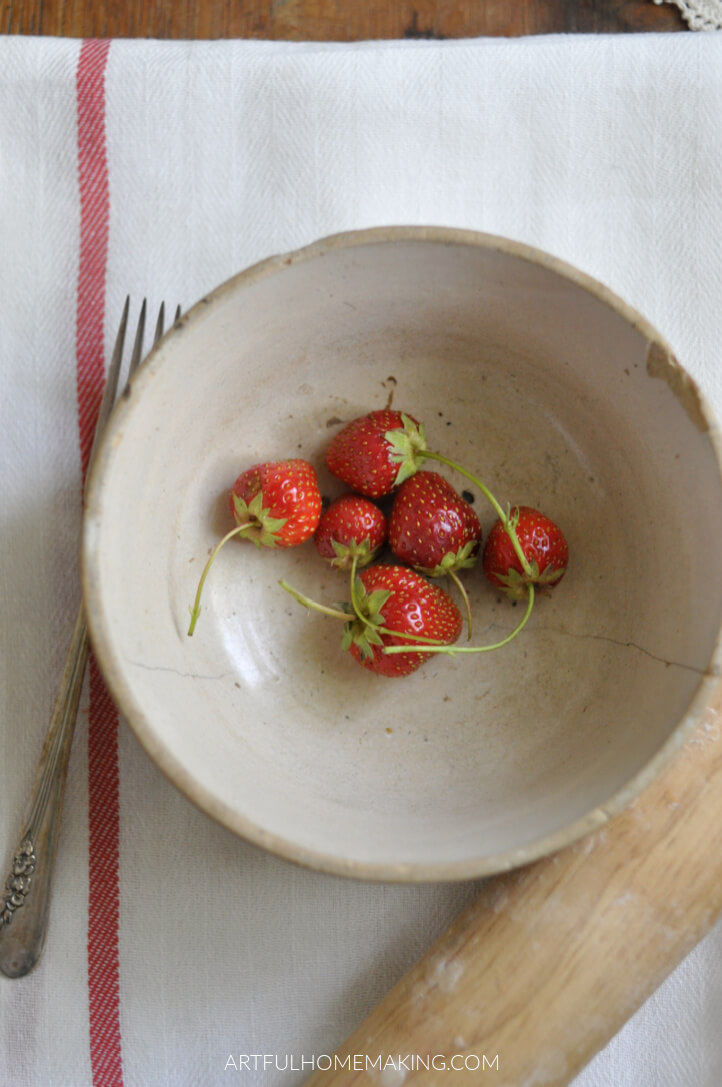 homegrown strawberries