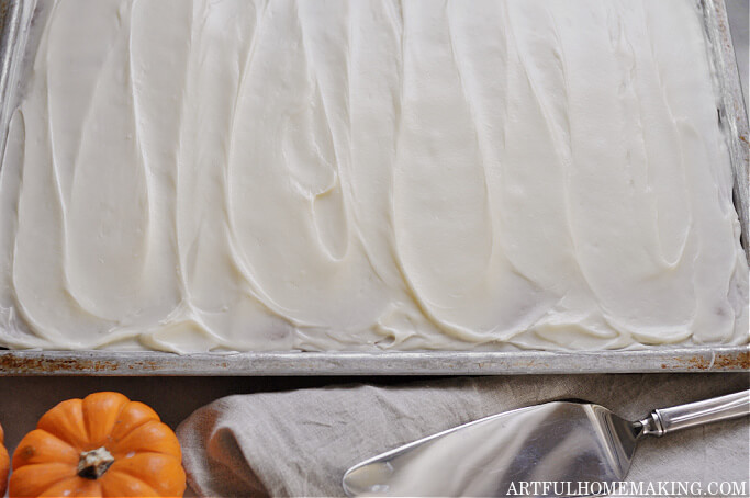 frosted pumpkin bars