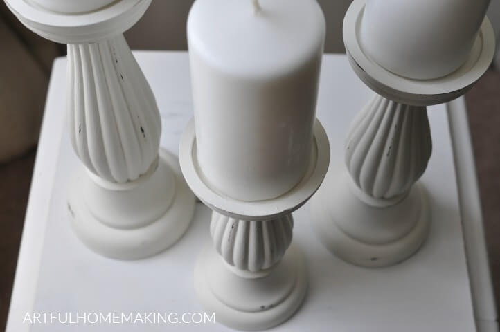 Farmhouse Fusion Mineral Paint Candlesticks