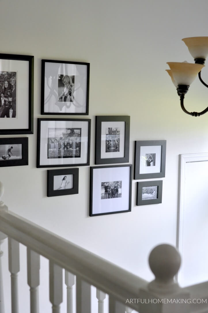 how to hang a gallery wall