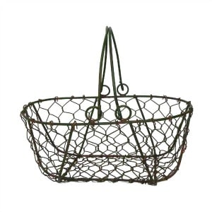 farmhouse style organizing with baskets