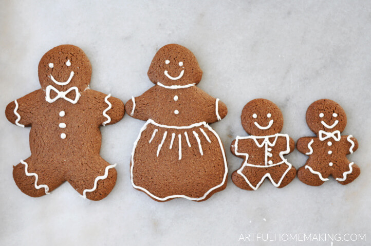a gingerbread cookies family