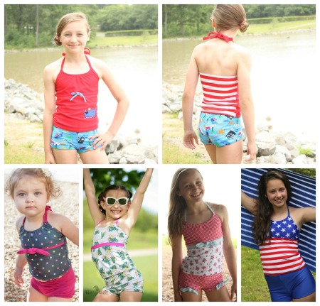 little girl modest swimwear