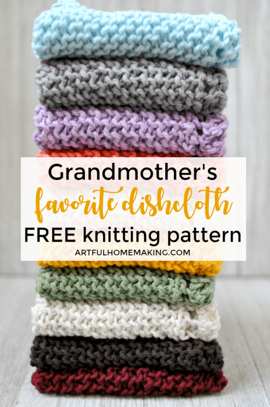 Grandmother's Favorite Dishcloth Free Knitting Pattern