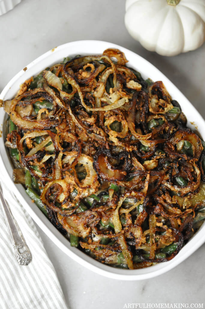 green bean casserole from scratch