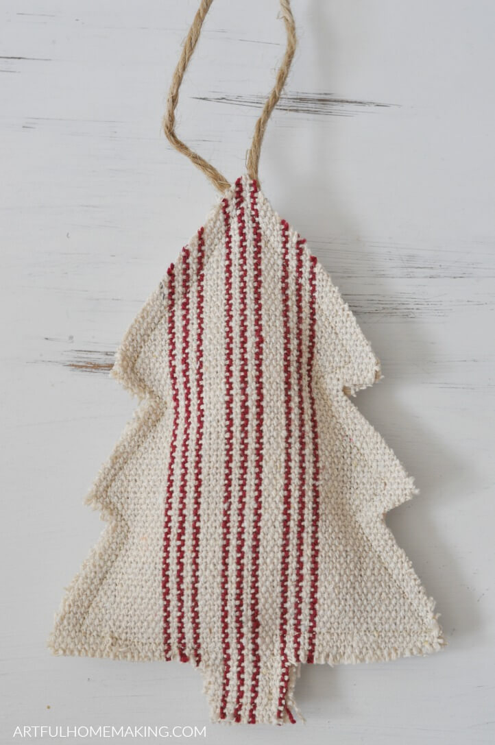 grain sack christmas ornaments