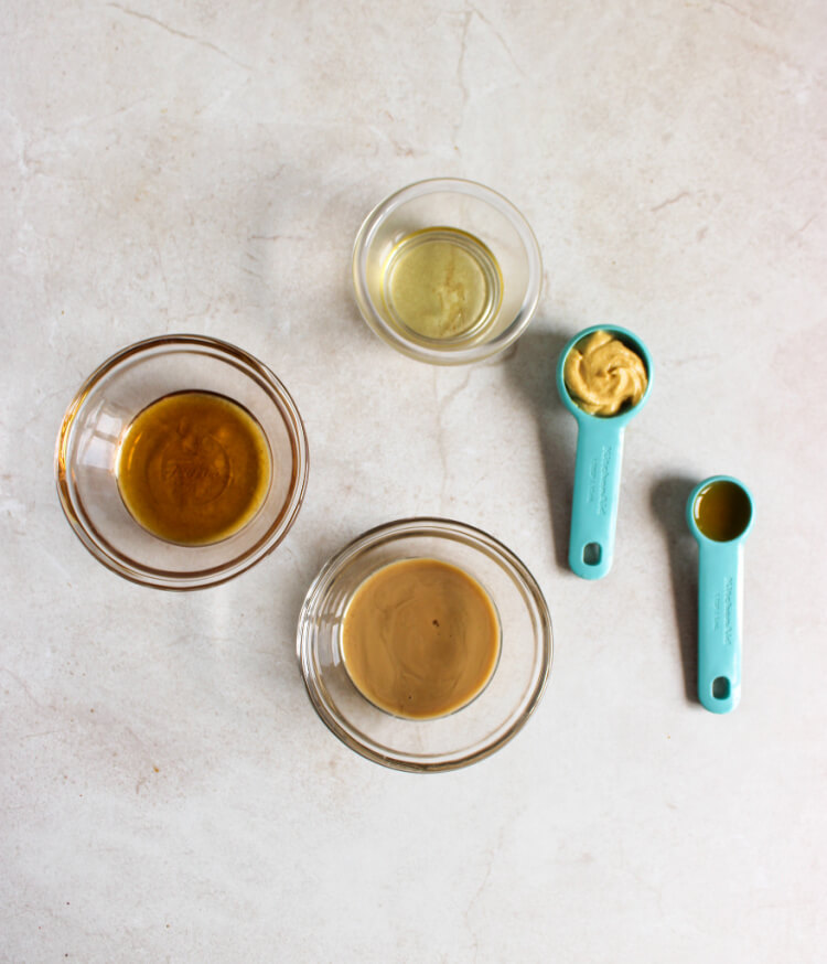 ingredients used to make Dijon salad dressing