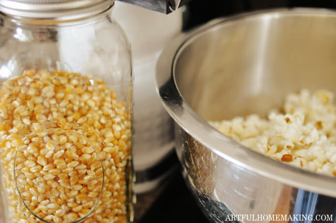 healthy caramel popcorn