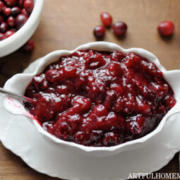 Healthy Cranberry Sauce Recipe with Honey